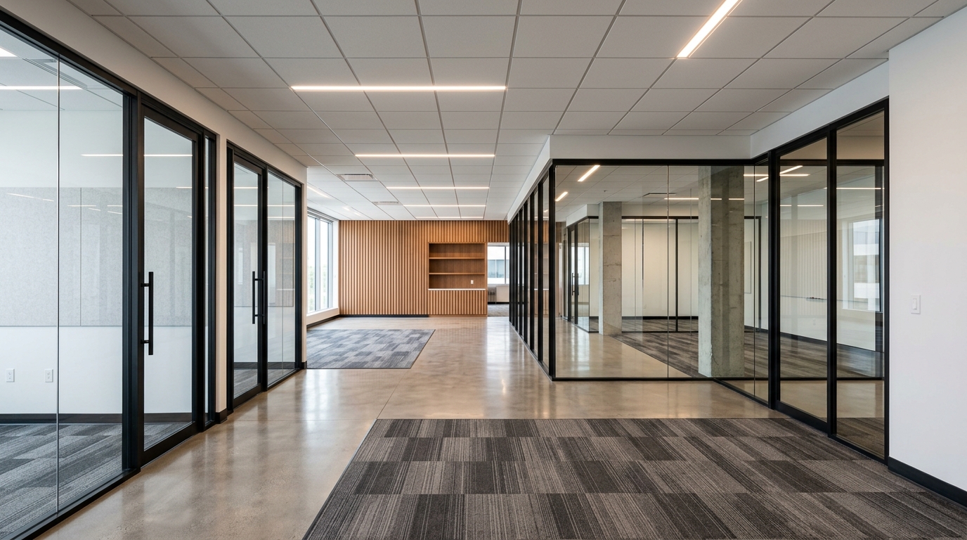 Completed tenant improvement office fit-out